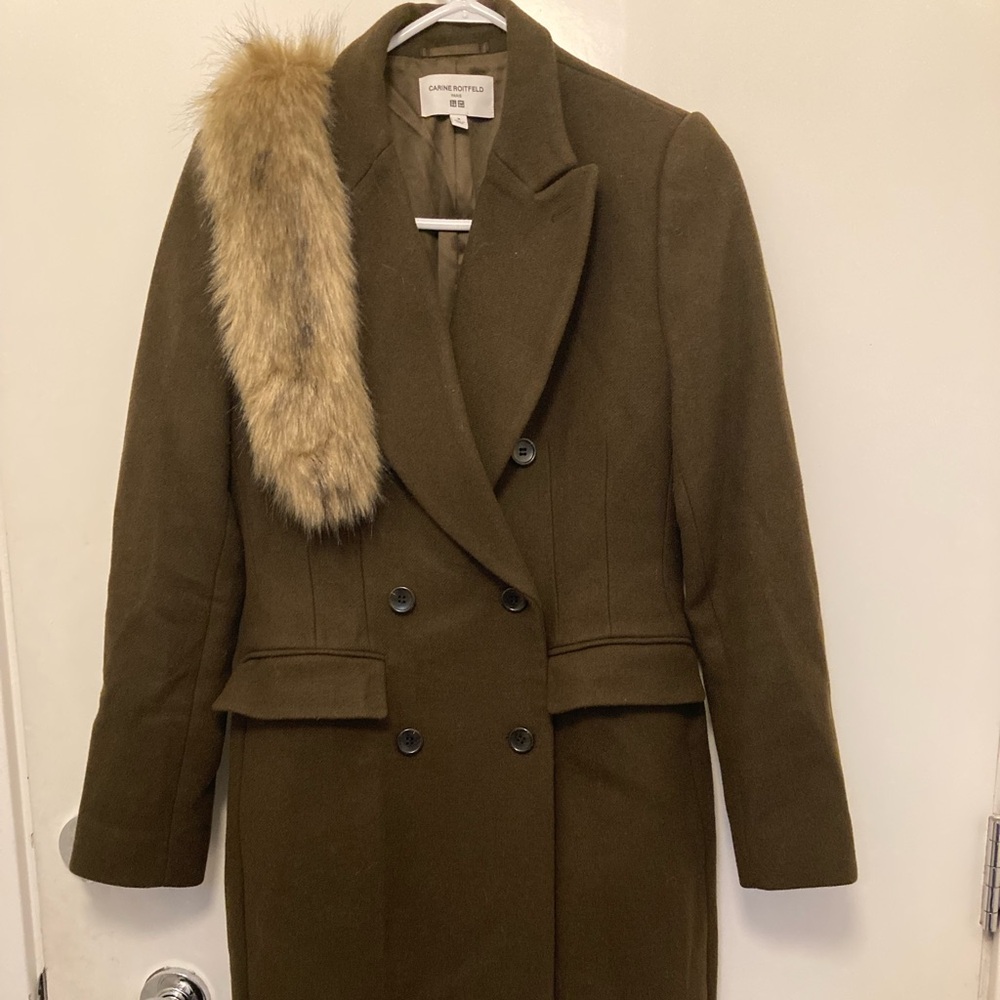 Uniqlo Carine Roitfeld wool long jacket